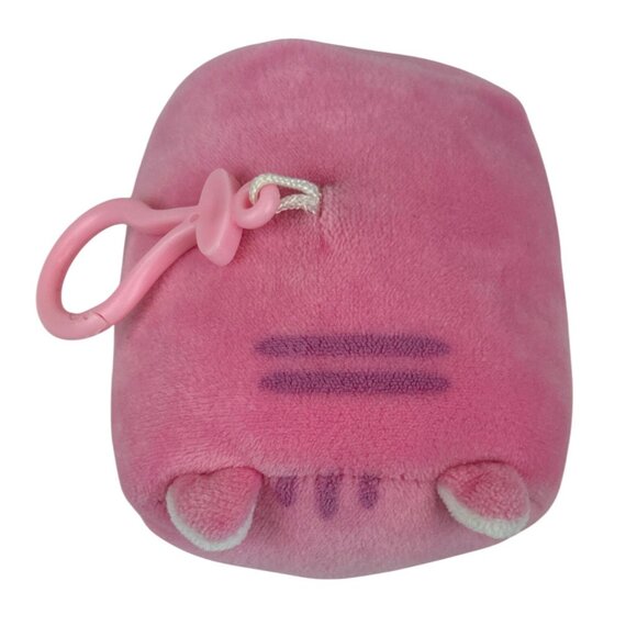 Moosh Moosh Pink Cat Plush Keychain Bag Clip Mini 4in Stuffed Animal - Picture 2 of 8